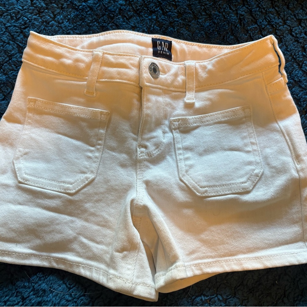 GAP Girls White Jean Shorts